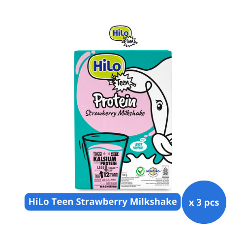 

HiLo Teen Protein Strawberry Milkshake 500gr x 3 pcs