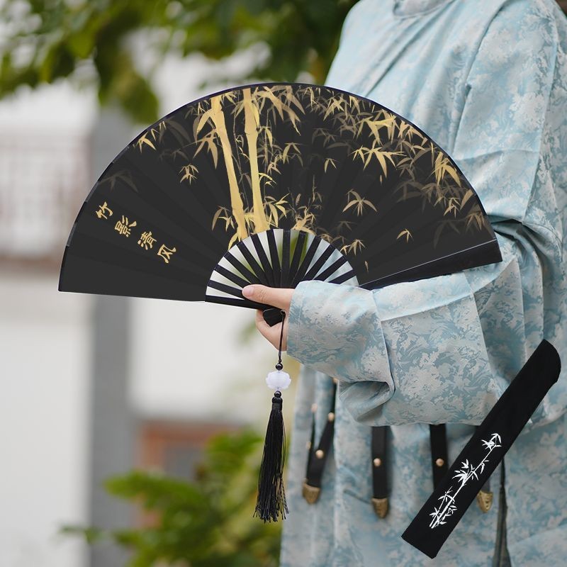 Baru10Kipas Lipat Tradisional Cina Kipas Kain Sutra