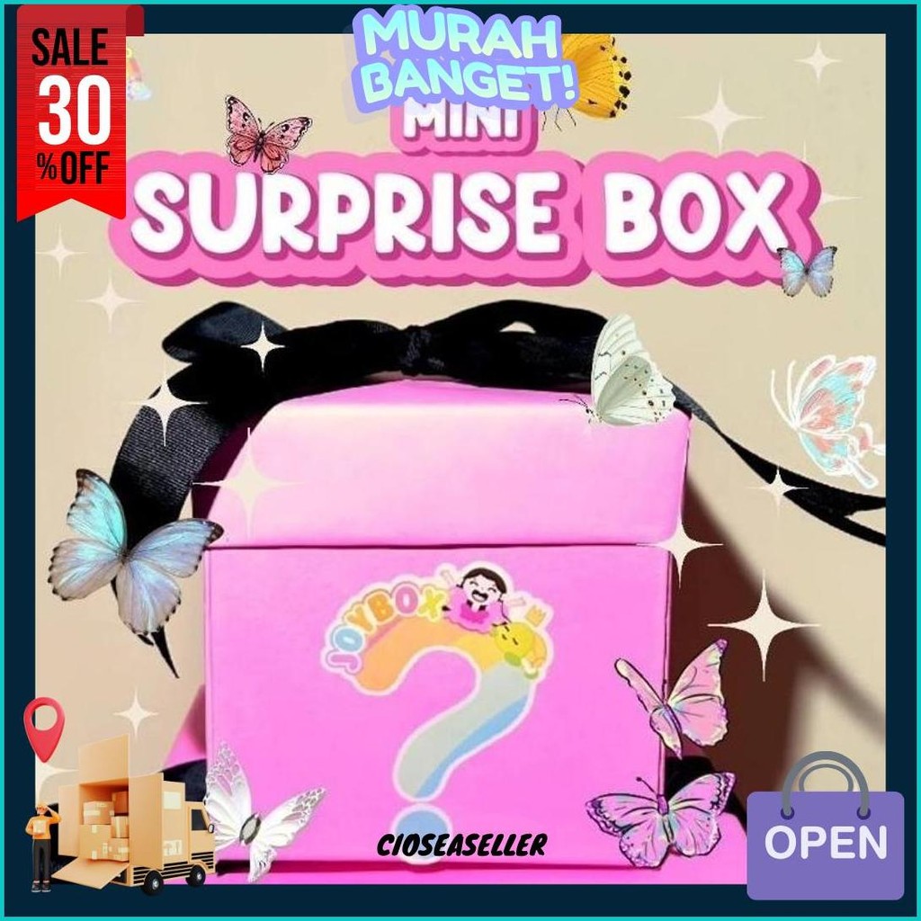 

Mini Surprise Box Flying Butterfly By Joybox / Gift Box Kado Ulang Tahun Anak Kejutan / Explosion Box Kejutan Original Produk