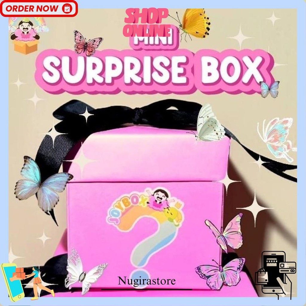 

Mini Surprise Box Flying Butterfly By Joybox / Gift Box Kado Ulang Tahun Anak Kejutan / Explosion Box Kejutan Bisa Cod