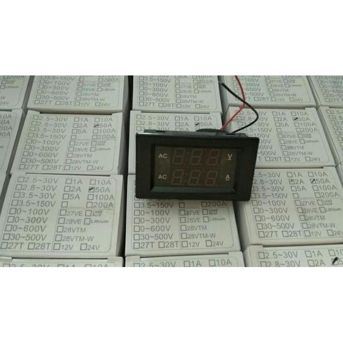 VU METER 500V AC+50A ORIGINAL DAN TERPERCAYA