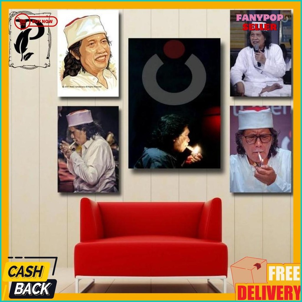 Diskon Kemerdekaan Pajangans.Id|| Wall Decor, Poster Kayu, Hiasan Dinding Cak Nun