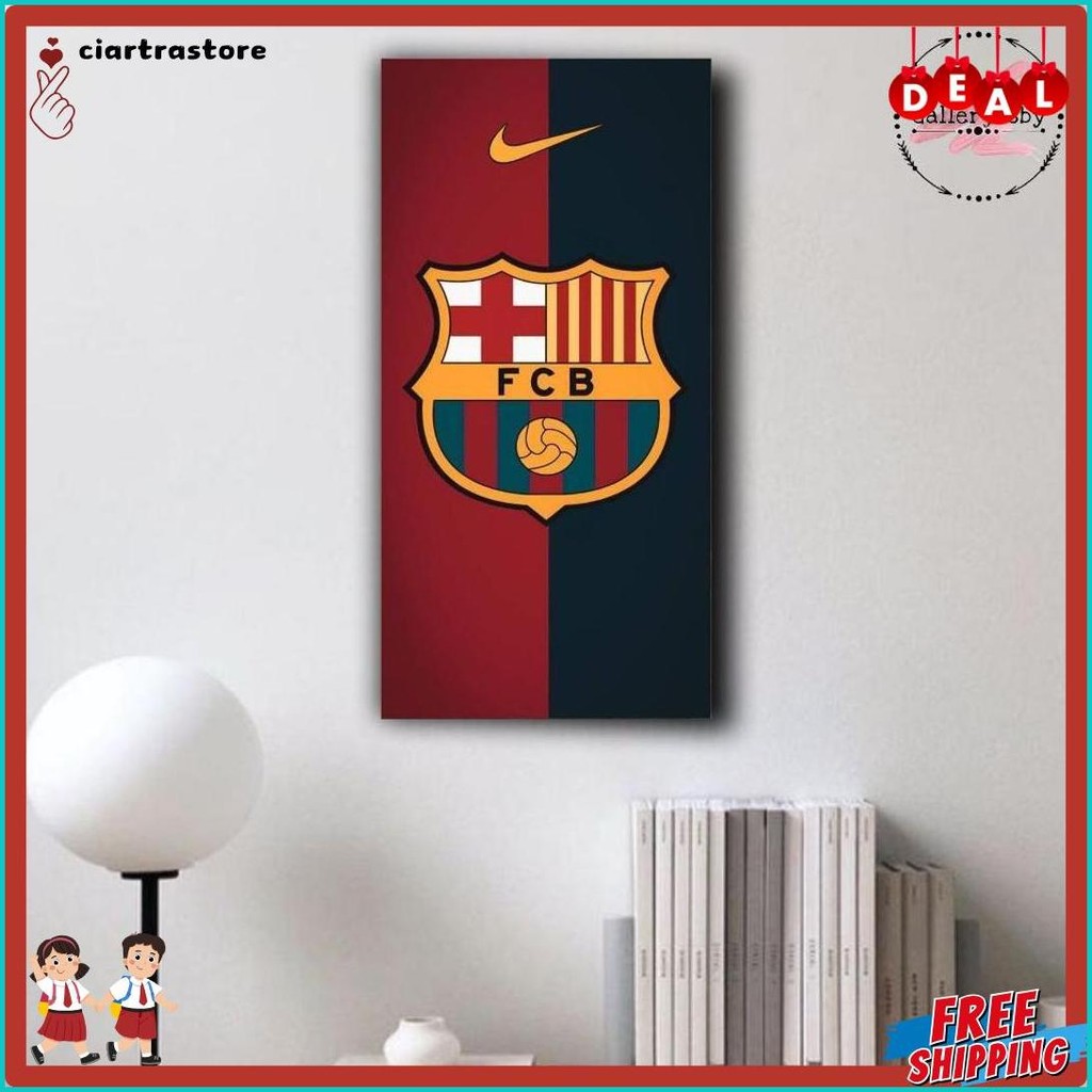 Wajib Punya Hiasan Dinding Kamar Dekorasi Rumah Pajangan Barcelona Fc 30Cm X 15Cm