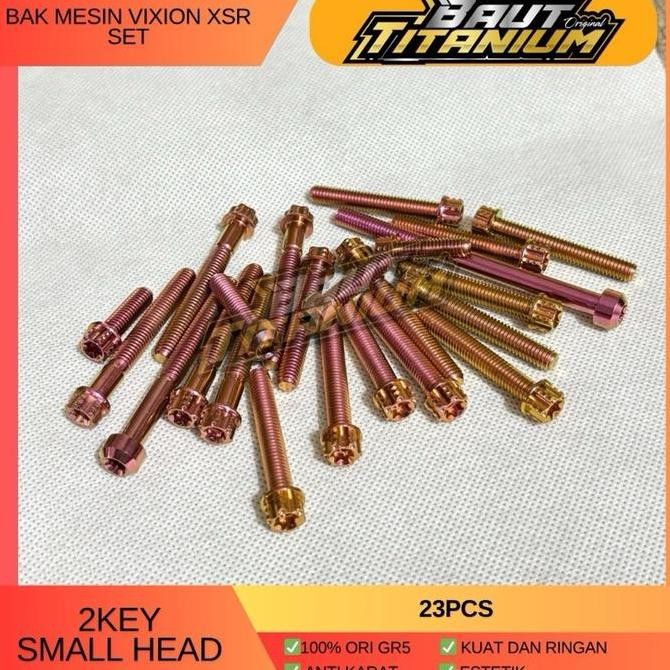 Baut titanium blok mesin vixion xsr set best Original