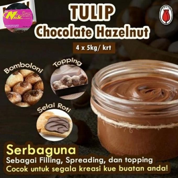 

Coklat Hazelnut Tulip 1 kg Filling / Selai Khusus Grab & Gojek