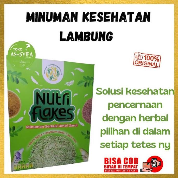 

Nutri Flakes Minuman Sereal Kesehatan Lambung solusi Pencernaan Maag Dan Gerd Garansi Original Nutriflakes