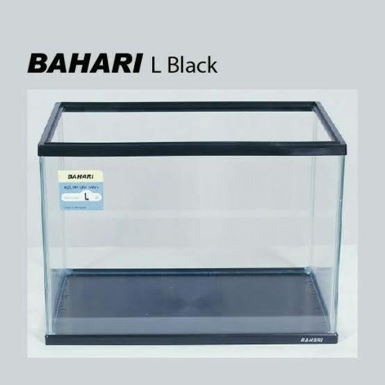 RA Aquarium Bahari L Blak dan Blue - Ukuran 40x24x26 cm