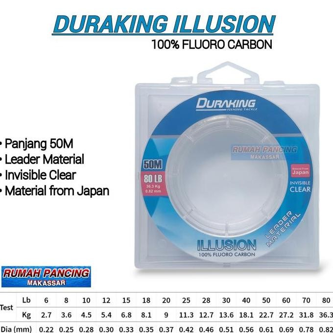 Terbaik | Senar Leader Pancing Duraking Illusion 50M Besar | 100% Ori