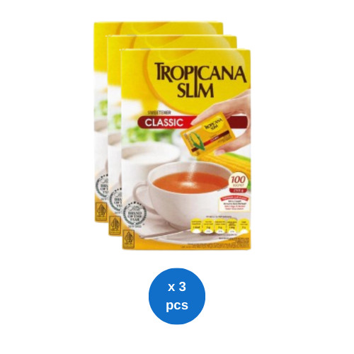 

Tropicana Slim Sweetener Classic 100s @ 2,5gr x 3 pcs