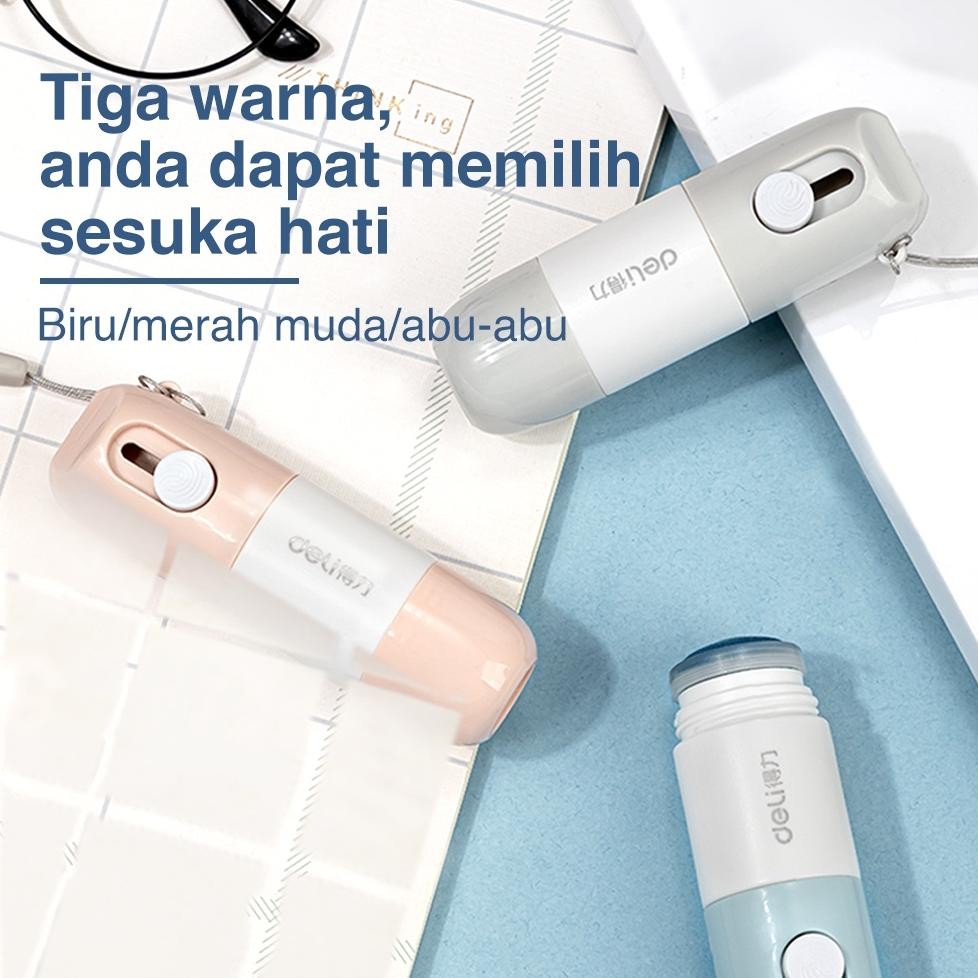 

Hot Deli Roller Stamp / Stempel Pelindung Data 2 In 1 Dengan Cutter / Penghapus Nama + Alamat Resi Jq12X Ii-99