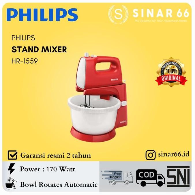 HOT SALE HR 1559 PHILIPS STAND MIXER PENCAMPUR DUDUK