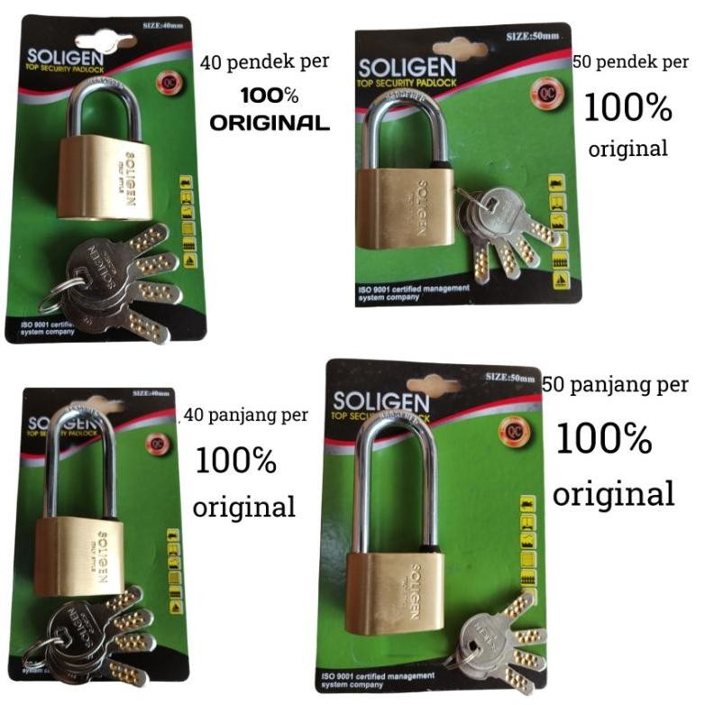 Gembok Soligen Komputer Key/ Solgen Per