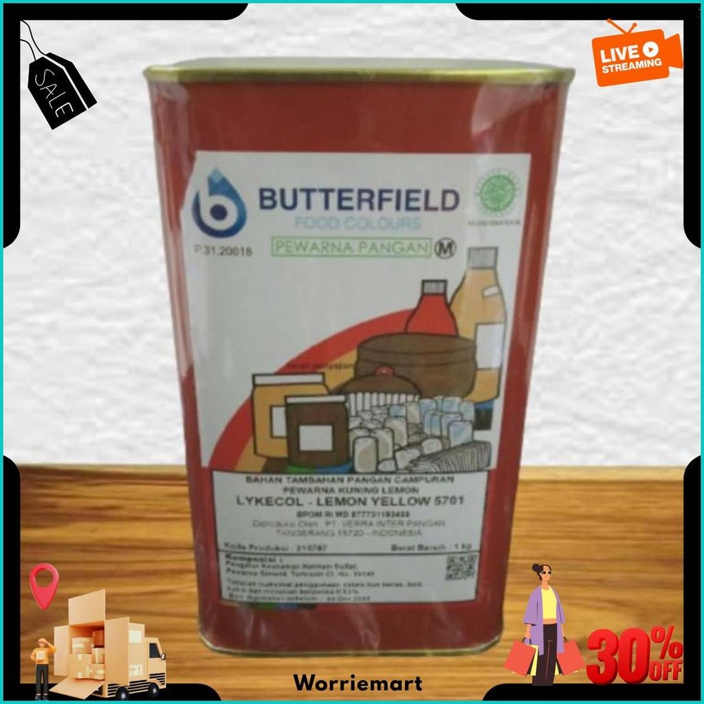 

Pewarna Makanan Bubuk Lemon Yellow Kuning ( Butterfield ) 500 Gr Bisa Cod