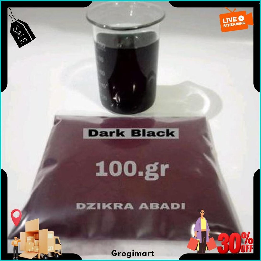 

Pewarna Makanan Bubuk Dark Black Hitam 100.Gr Original Produk