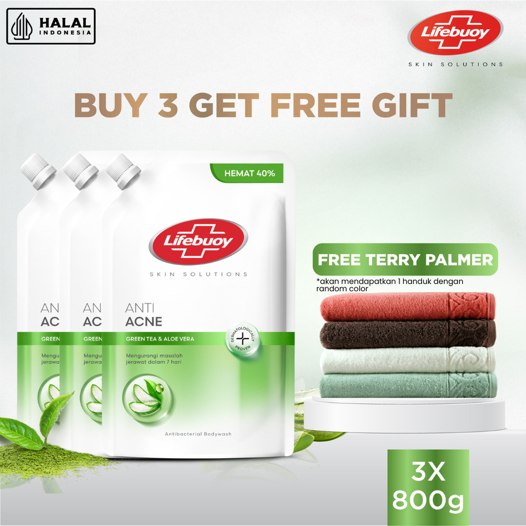 Buy 3 Lifebuoy Green Tea Pouch 800g FREE Terry Palmer