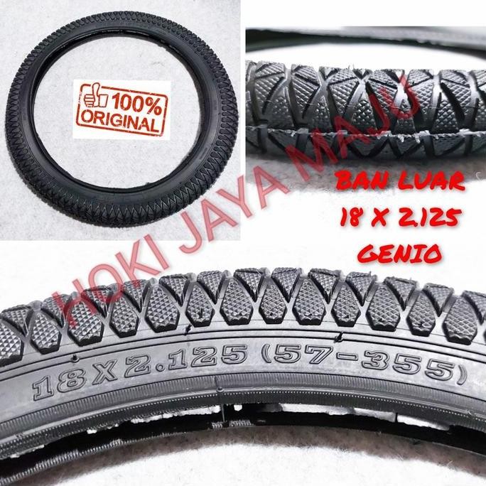 Promo ban luar 18 x 2.125 genio bmx lebar hitam sepeda lipat 18x 2125 COD
