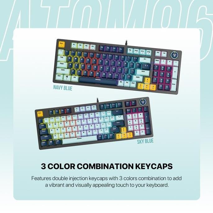 FANTECH ATOM96 MK890V2 RGB Mechanical Gaming Keyboard