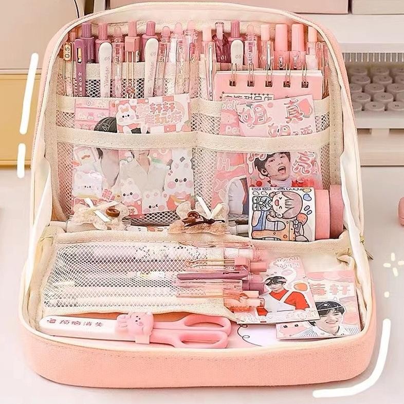 

Kuke Lemlinger12 Layer Tas Tempat Pensil Case Pouch Anak Sekolah Transparan Kapasitas Besar Stationery Kantor Fs-6
