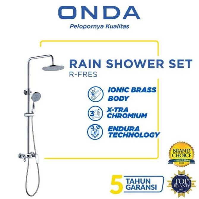 SHOWER COLOUMN SET ONDA R-FRES / SHOWER TIANG PANAS DINGIN ONDA PREMIUM / SHOWER COLOMN PANAS DINGIN