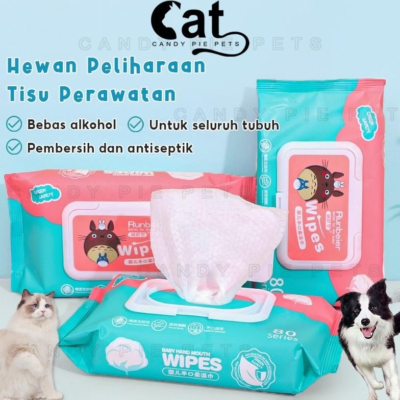 Pet Wipes Tissue Basah Kucing Untuk Mandi Tisu Kucing BasahGrooming Hewan
