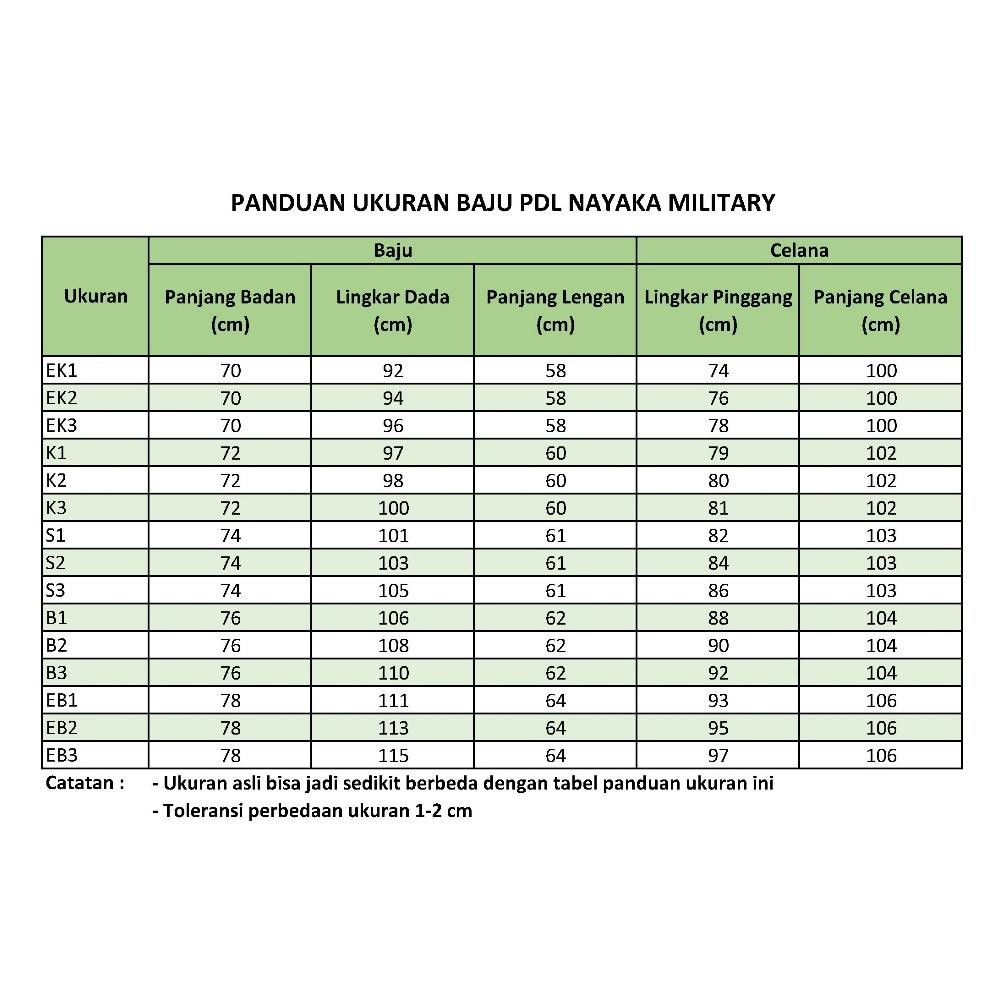 Promo Baju Pdl Sritex Nano Nano Anti Air Sritek Stelan Tni Pakaian Lapangan Seragam Tentara Setelan 