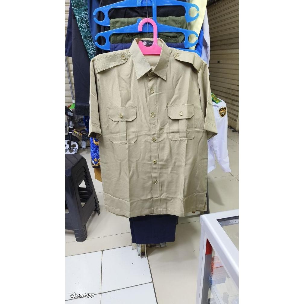Viral Stelan Baju Pns Pria, Seragam Pemda Cowok, Seragam Guru, Baju Khaki Pria Ka-79