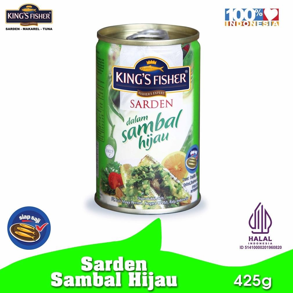 

TERLARIS King's Fisher Sarden Sambal Hijau Makanan Kaleng 425 gr Siap kirim