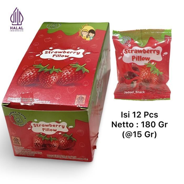 

Permen 3D Strawberry Pillow 12 X 15 Gr Rasa Strawberry Yogurt By Jadoel_Snack Candy Food Cemilan Jeli