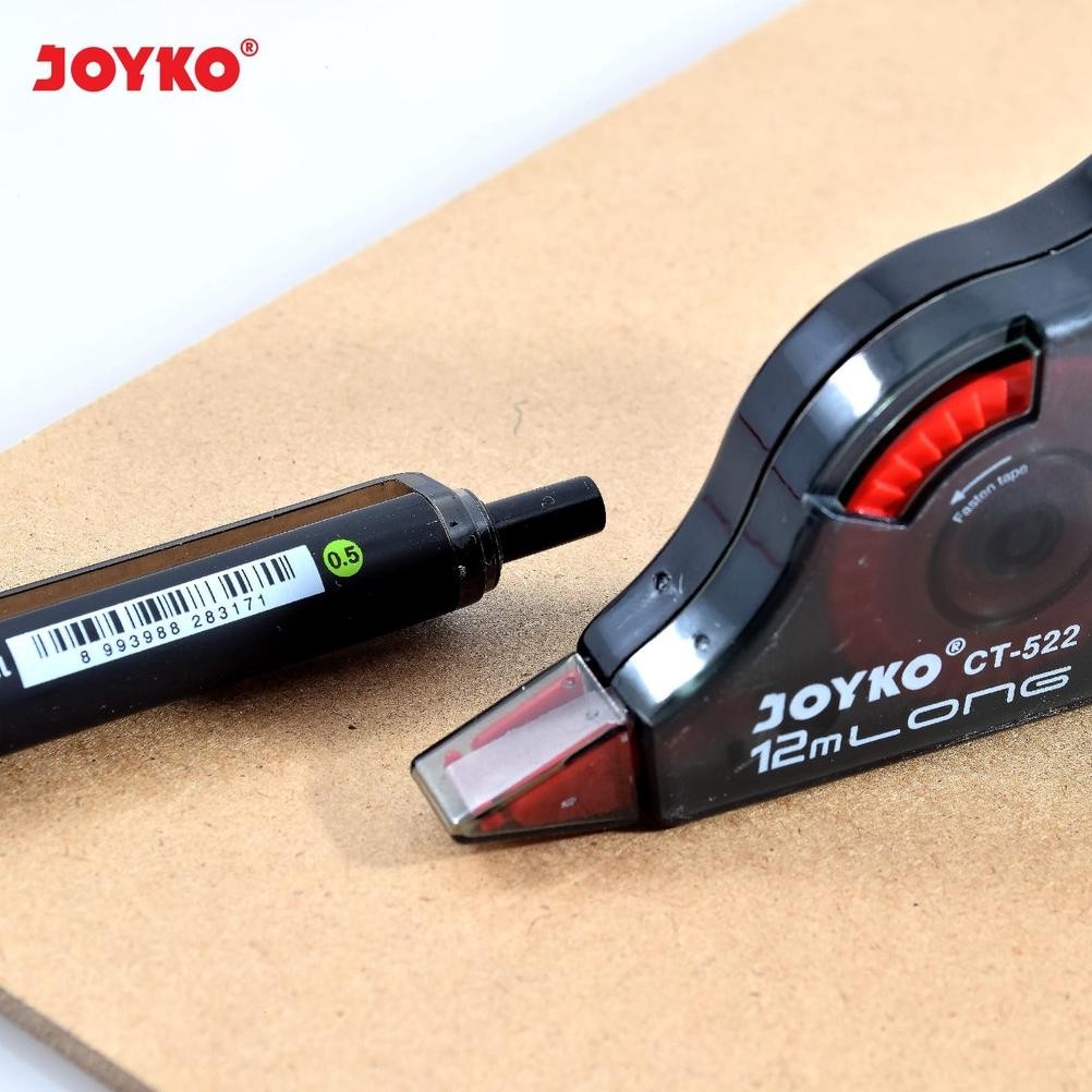 

Ready_Stock_Cod Joyko Correction Tape 12M Ct522 Tipex Kertas Joyko Tipx Tip X Ct-522 1 Box [12Pcs] Tw39