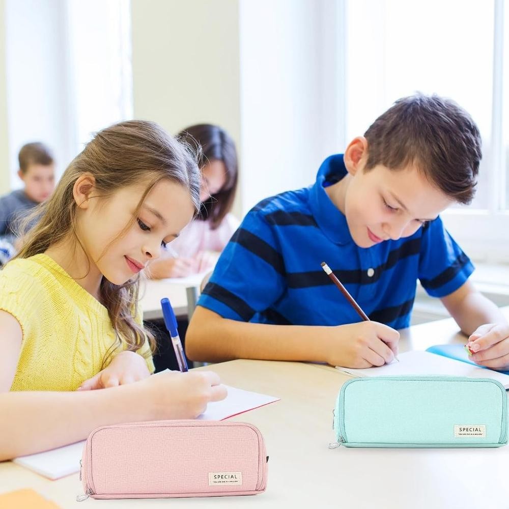 

Terlaris [Dotding] Kotak Pensil Sekolah Kapasitas Besar - Tas Multifungsi Dengan 3 Lapisan Untuk Alat Tulis Siswa & Kantor/Large Capacity Pencil Case Pouch With 3 Compartment Zipper Spacious Opening Pen Bag School Office Storage For Students Q036 Li34