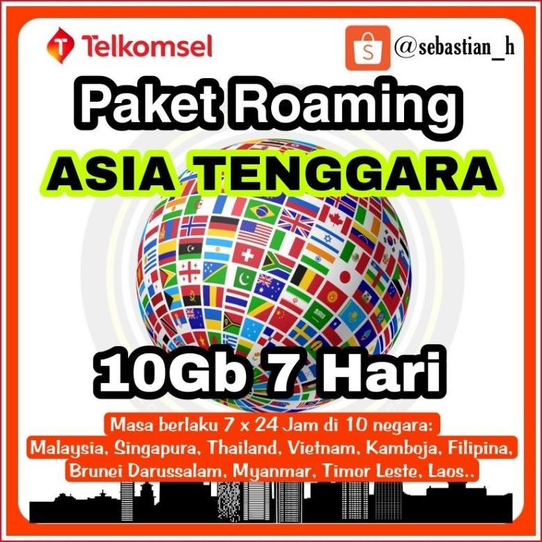 Promo Kuota Paket Roaming Asia Tenggara Telkomsel
