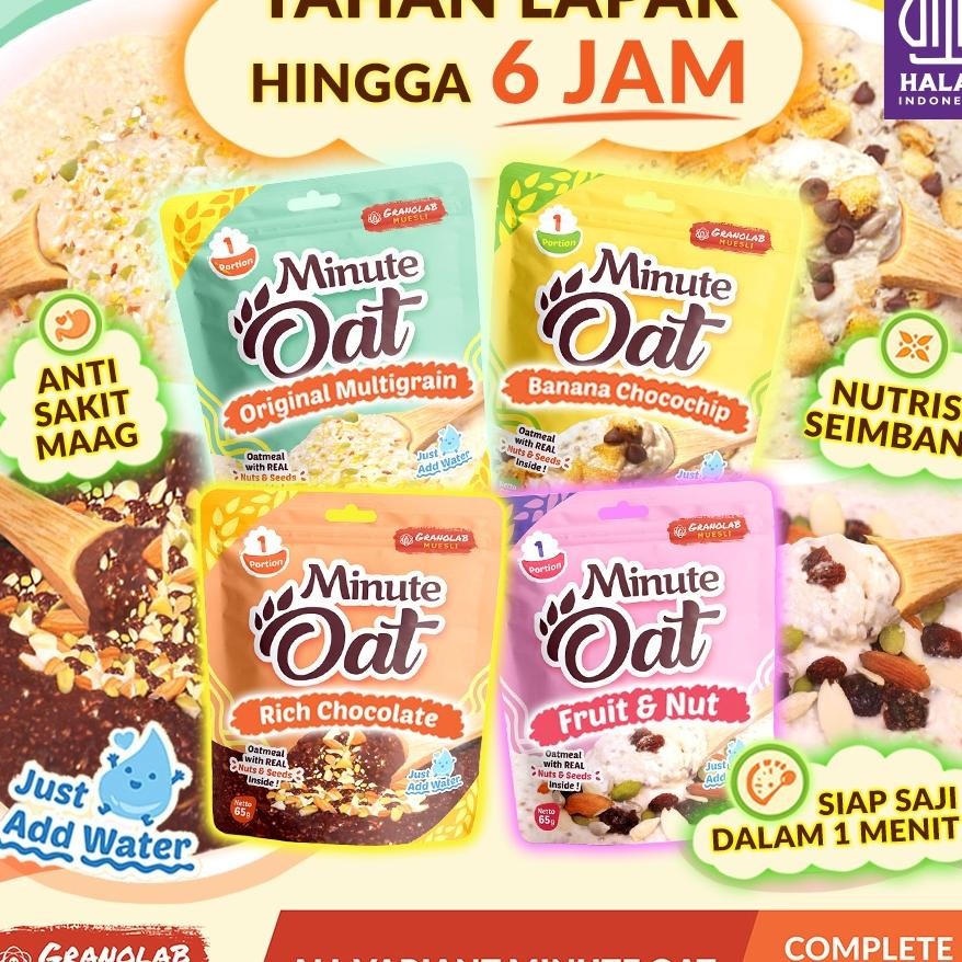 

Nt Oatmeal Minute Oat Granolab Muesli Complete Variant Isi 4Pcs X 65Gr