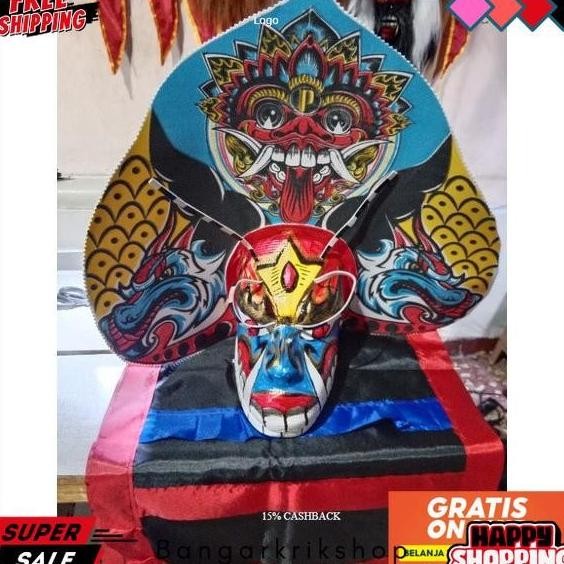 Promo Cuci Gudang Promo Barongan |Barongan Versi Devil Kayu Bonus Kemul Panjang Mahkota Tinggal Paka