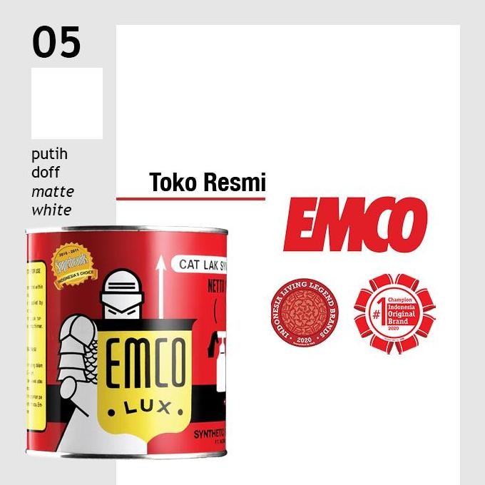 Emco Lux Cat Kayu & Besi 1kg - Putih Doff