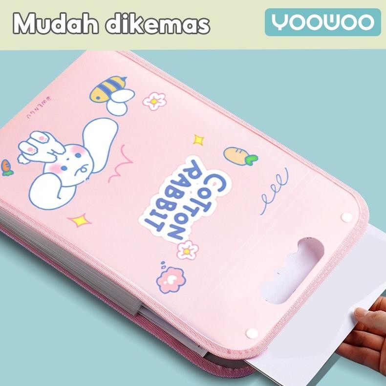 

Hot Yoowoo File Organizer / Penyimpanan Berkas / Folder Portable / Tempat Kertas Ujian Aq-54