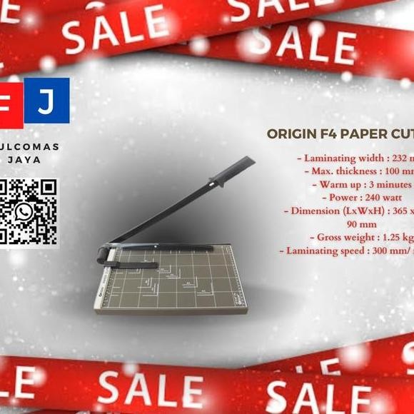 

Alat Pemotong Kertas R Cutter Gin F4