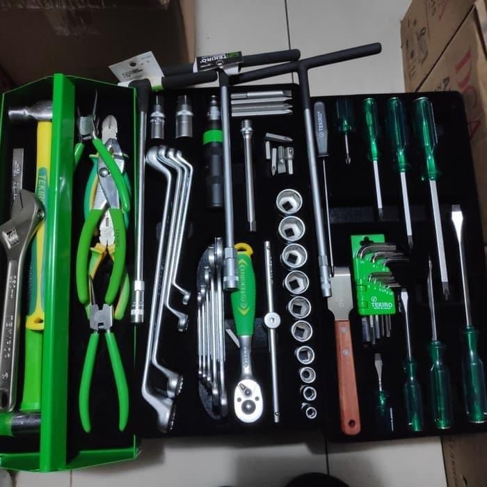 FMT Tekiro Mekanik Tools kit set 59 pcs / Mekanik Tool Set Box Besi