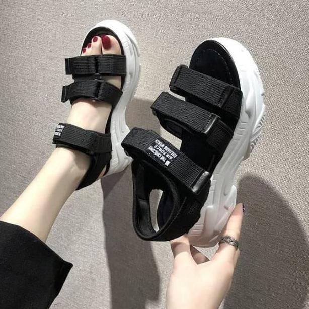 DB49>> SEPATU SANDAL WANITA KOREA KARET ELASTIS MURAH BERKUALITAS