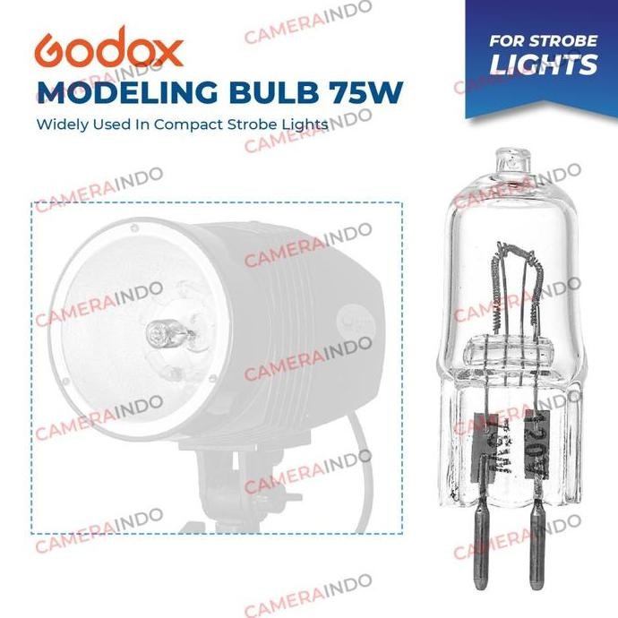 Modeling bulb 230v 75w Lampu Bohlam Godox Mini Studio