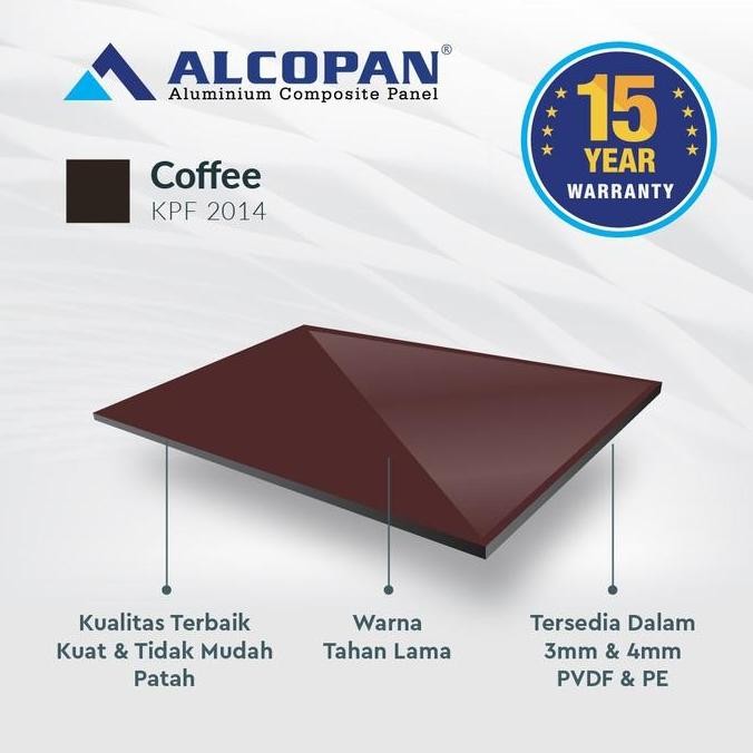 Acp Alcopan 4mm PVDF Outdoor - aluminium composite panel