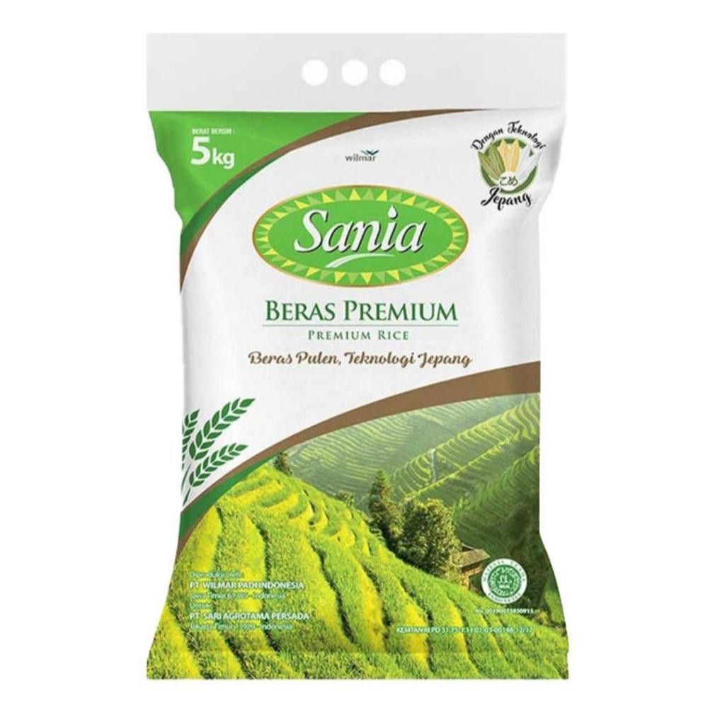 Beras Sania 5Kg/Beras Premium Sania 5 Kg/Sania Beras Premium 5Kg