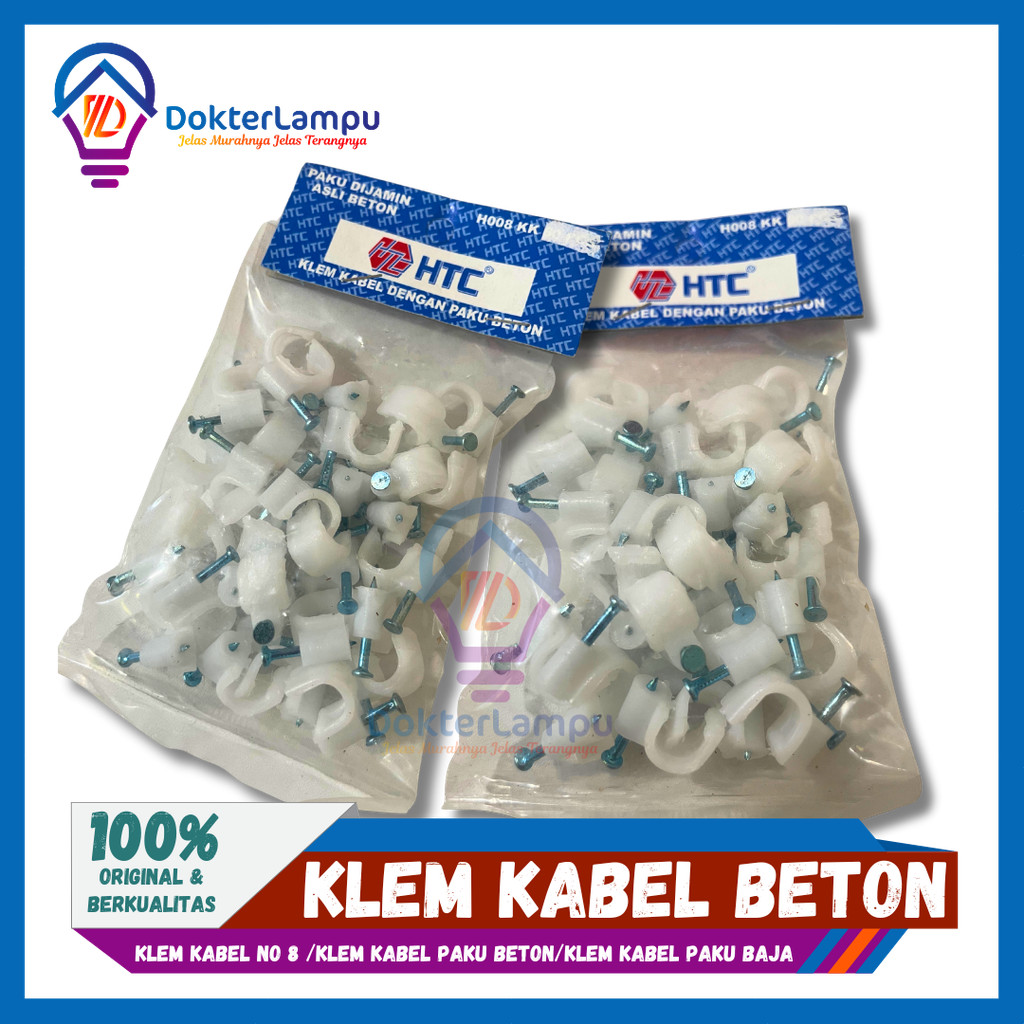 klem kabel no 8 /klem kabel beton/klem kabel paku baja/grosir klem kabel/klem kabel MERK HTC