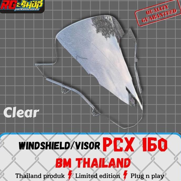 Promo visor windshield wind screen PCX 160 BM original Thailand COD