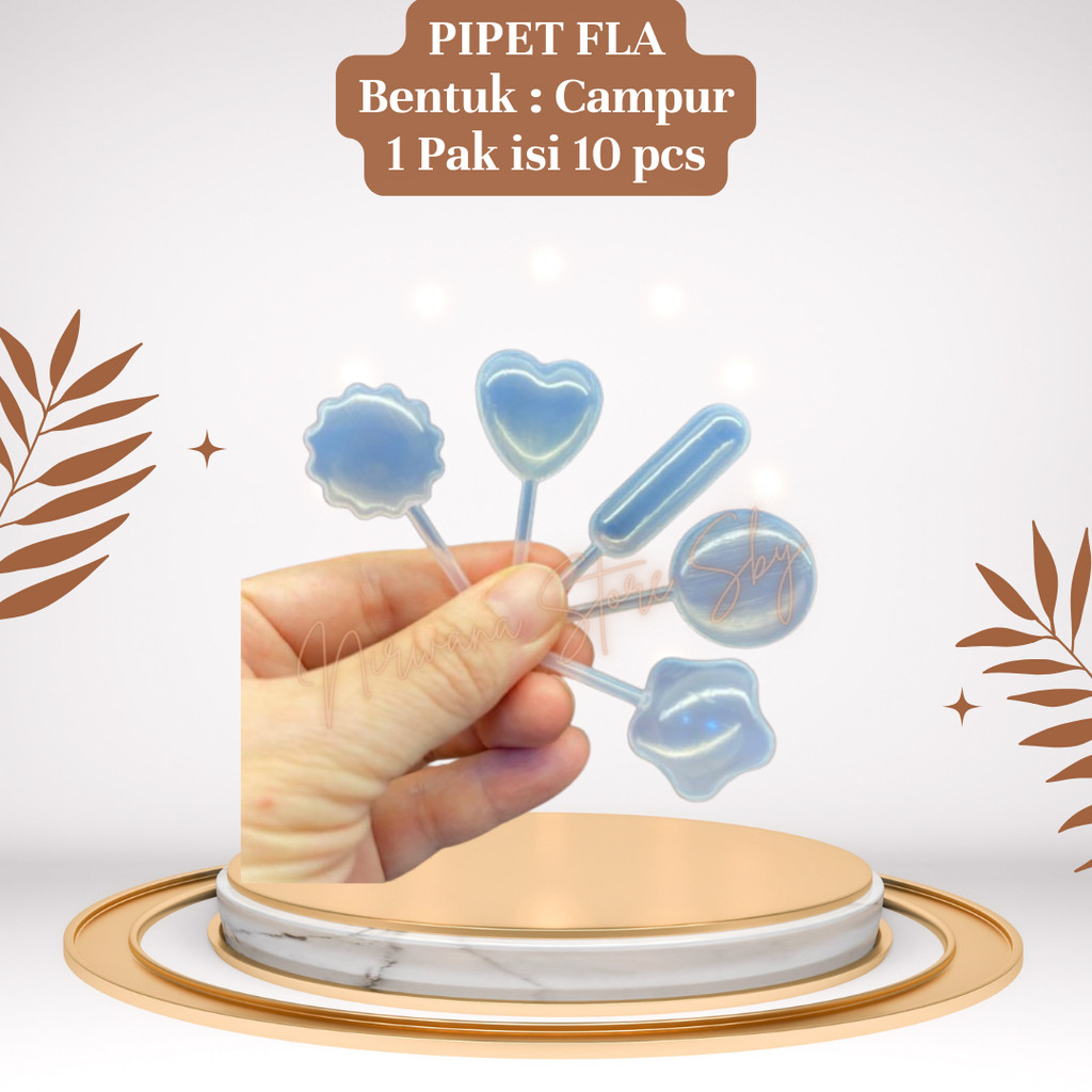 (10 Pcs) Pipet Fla / Pipet Plastik 4ml / Pipet Saus