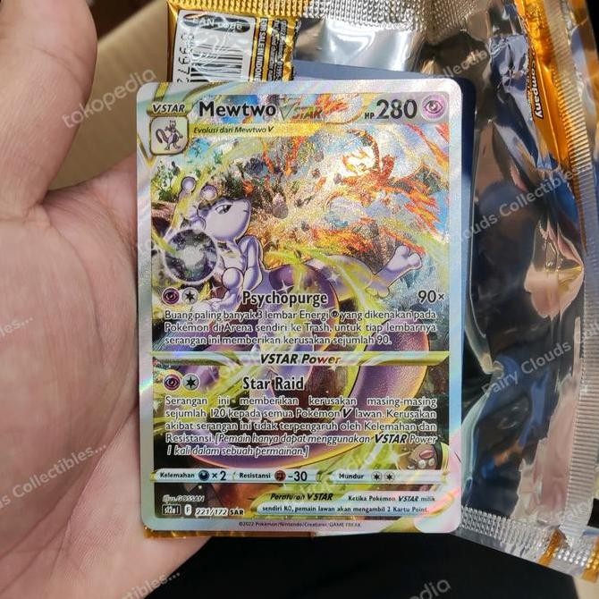 Mewtwo VSTAR SAR Pokemon TCG Indonesia Vstar Semesta Rare Original