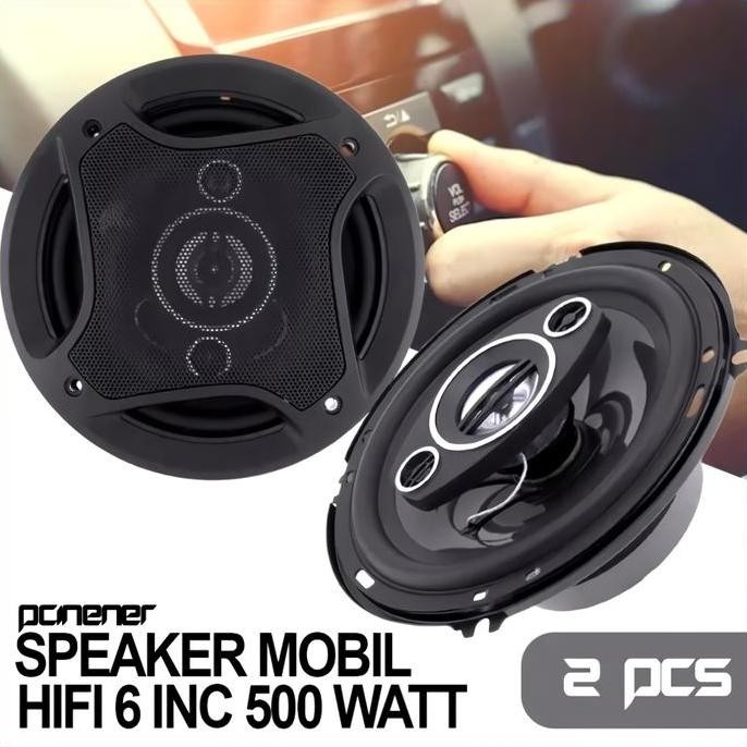 BAYAR DI TEMPAT ( 2PCS ) SPEAKER PINTU MOBIL PCINENER 6 INCI SPIKER MOBIL SUBWOOFER MOBIL HI FI 500W