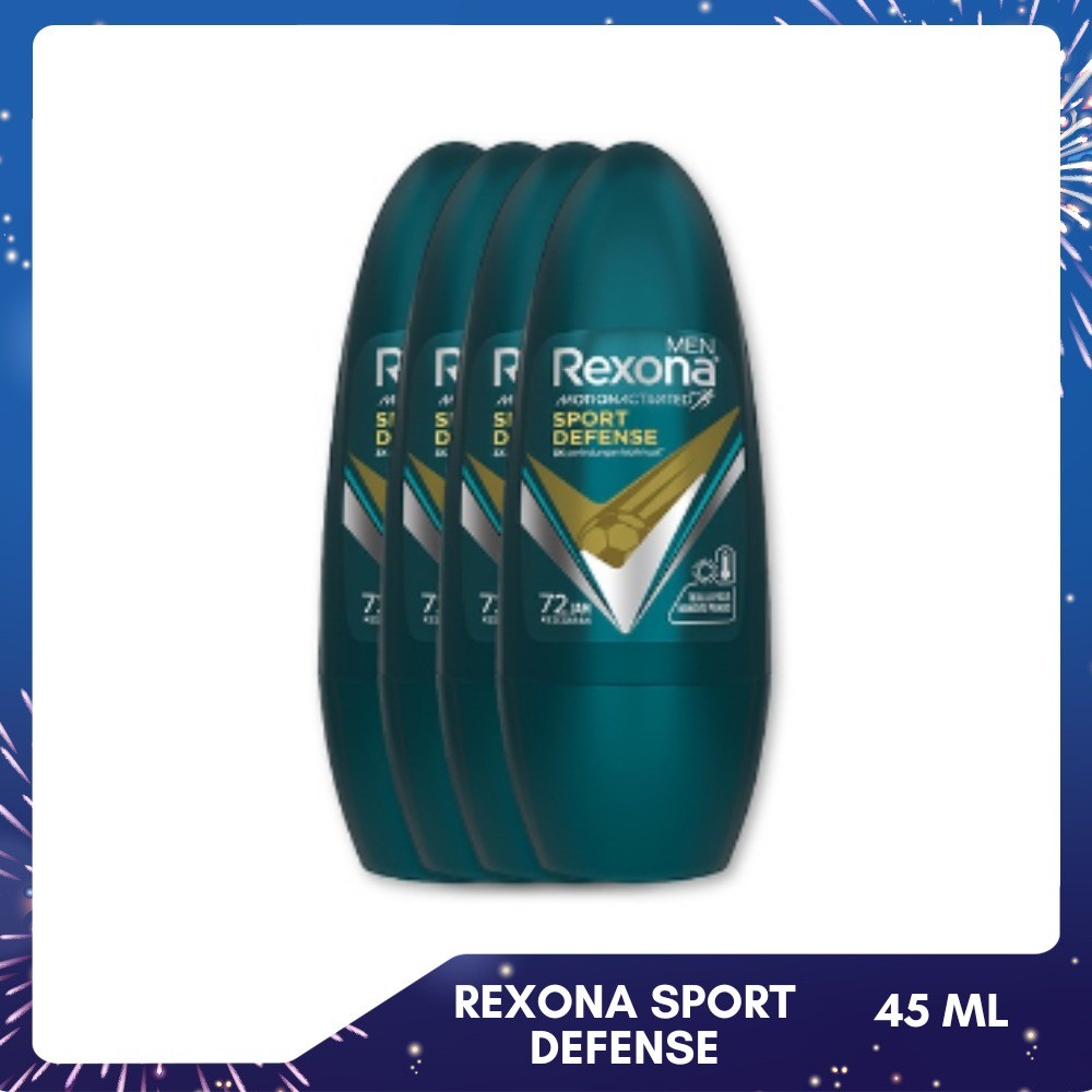 Rexona Men Anti-Perspirant Deodorant Roll On Sport Defense 45ml x4