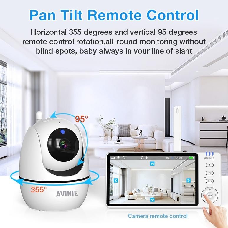 Terlaris | Terbaru | Best Seller | Termurah Dr.Isla Cctv Lampu 360 Derajat Baby Monitor Camera Fungs