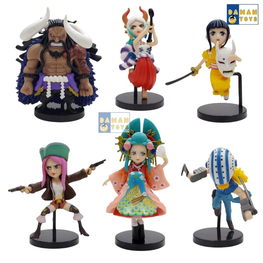 One Piece Action Figure Wcf Yamato Kaido Kiku Komurasaki Bonnie Killer Pajangan Koleksi