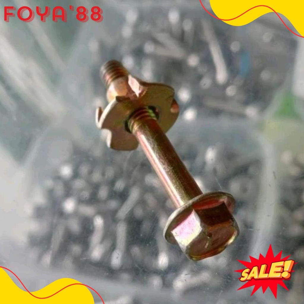 50% Off Baut Flange Mur Cakar [Sepasang] Ukuran M6X40 / Tee Nut M6 / Mur Cakar M6 / Mur Tanam Kayu /